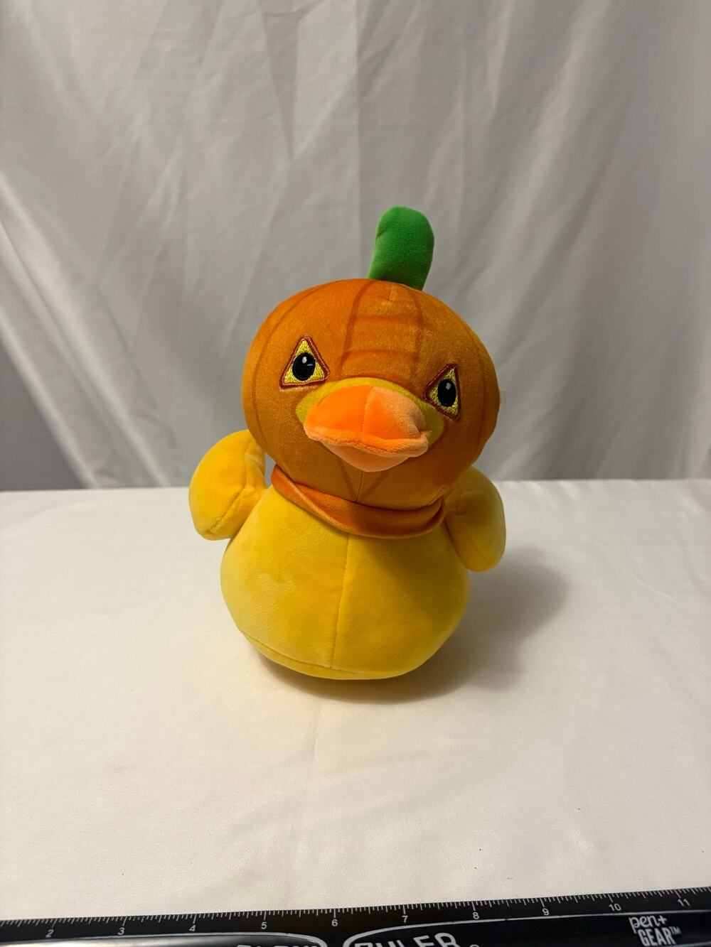 MTY International Halloween Duck in Pumpkin Costume Plush Stuffed Animal 8"